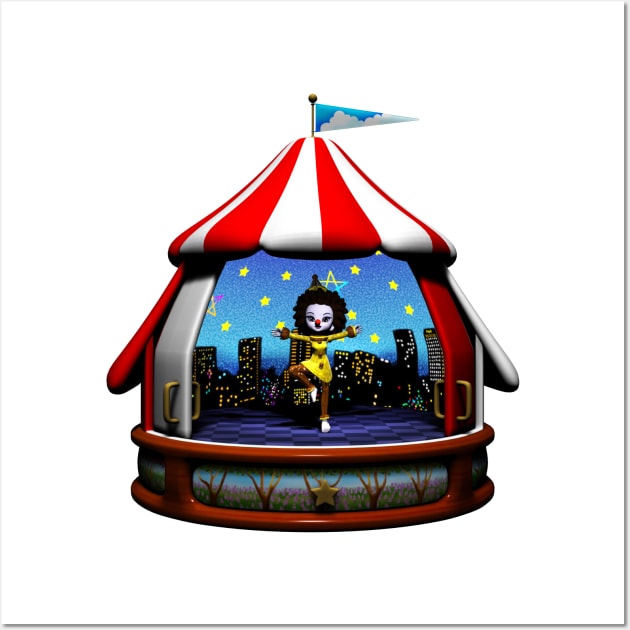 Music Box Clown Wall Art by Rivendell